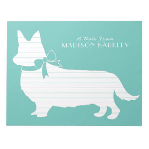 Corgi Puppy Dog Pembroke Welsh Notepad Notitieblok