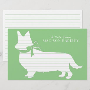 Corgi Puppy Dog Pembroke Welsh Stationery Briefpapier