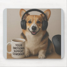 Corgi Puppy Emotionele Ondersteuning Muismat