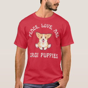Corgi Puppy Funny Dog Eigenaar Pet Mam of Pap Cute T-shirt