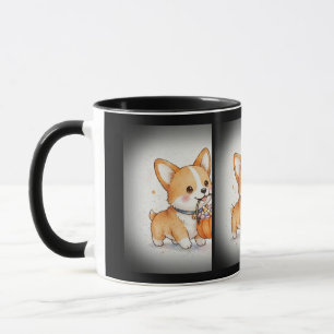 Corgi Puppy Trick-or-Treat Halloween Mok