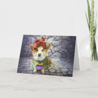 Corgi Queen Verjaardag Kaart