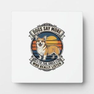 Corgi Quote T-shirt Vintage Gravure Hond Liefhebbe Fotoplaat