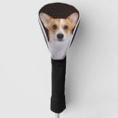 Corgi  red dots golfheadcover (Voorkant)