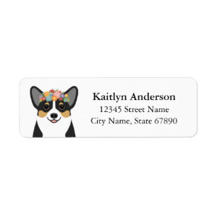 Corgi retouradreslabels etiket