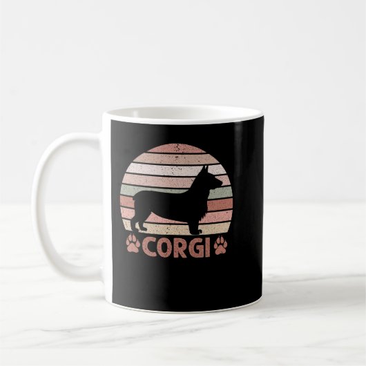 Corgi Retro Grafisch Koffiemok (Links)