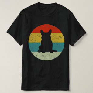 corgi retro silhouette 70s t-shirt