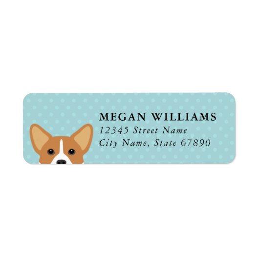 Corgi Return Address Label (Voorkant)