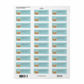 Corgi Return Address Label (Full Sheet)
