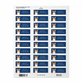 Corgi Return Address Labels (Full Sheet)