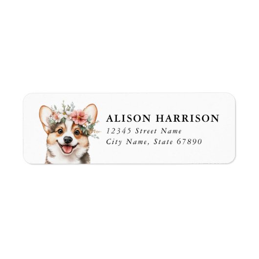 Corgi Return Address Labels (Voorkant)
