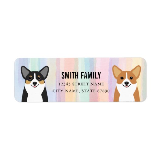 Corgi Return Address Labels (Voorkant)