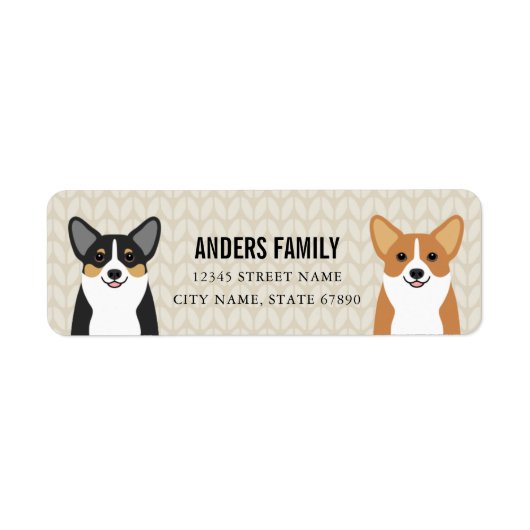 Corgi Return Address Labels (Voorkant)