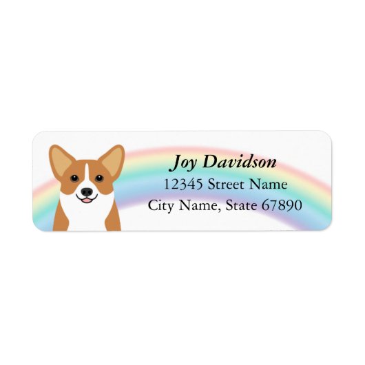 Corgi Return Address Labels (Voorkant)