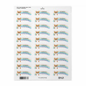 Corgi Return Address Labels (Full Sheet)