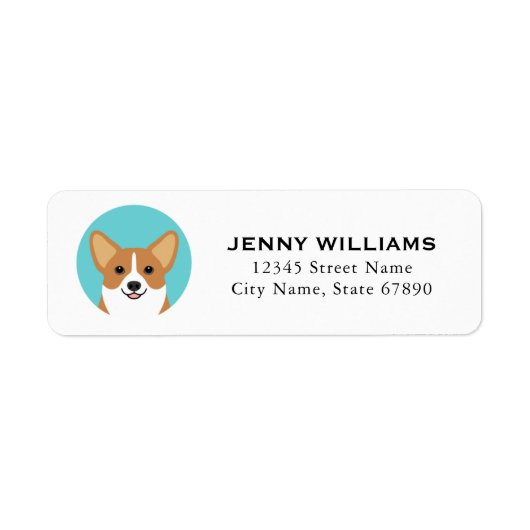 Corgi Return Address Labels (Voorkant)