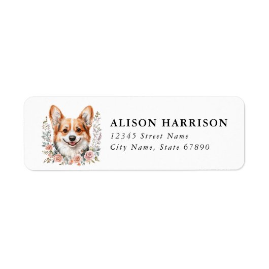 Corgi Return Address Labels (Voorkant)