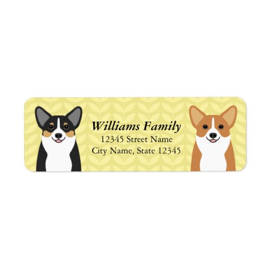 Corgi Return Address Labels (Voorkant)