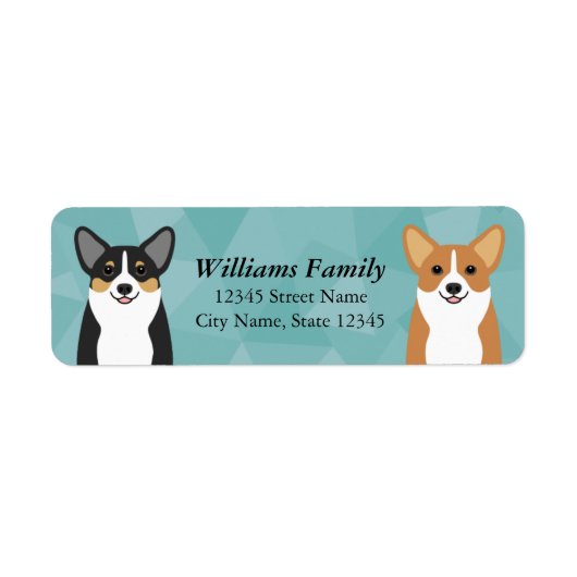 Corgi Return Address Labels (Voorkant)