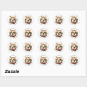 Corgi ronde Stickers (Vel)