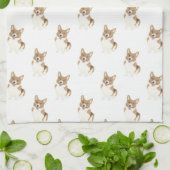 Corgi (rood) theedoek (Gevouwen)