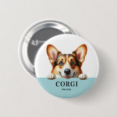 Corgi Round Button Pin (Voorkant /achterkant)