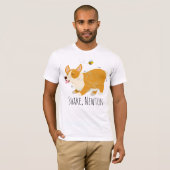 Corgi Round Unisex Shirt (Voorkant volledig)