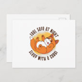 Corgi Ruff Briefkaart (Voorkant / Achterkant)