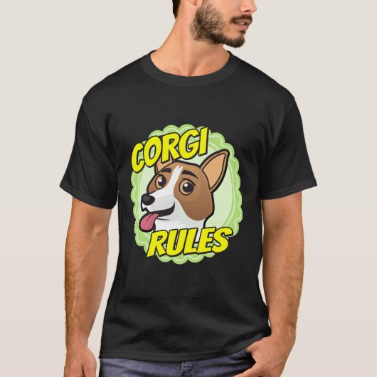 Corgi Rules T-shirt (Voorkant)