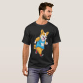 Corgi Runner Running Sports T-shirt (Voorkant volledig)