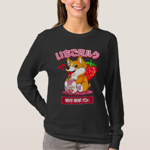 Corgi S Japanse otaku stijlvolle esthetische melks T-shirt