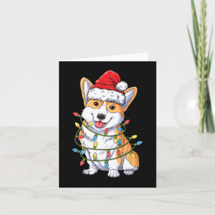 Corgi Santa Kerstboom Lights Xmas Boys Mannen Co Kaart