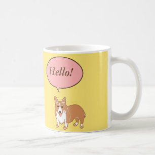 Corgi Says Hallo Gele Mok