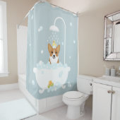 Corgi Shower Curtain Douchegordijn (In situ)