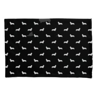 Corgi Silhouette Pillow-Hoesjes - hondenontwerp Kussensloop