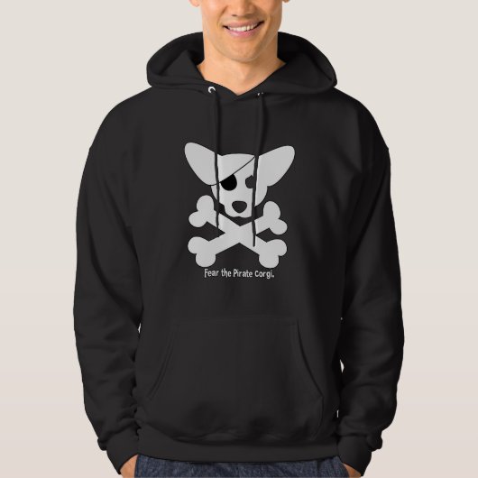 Corgi Skull & Crossbones Hooded Sweatshirt (Voorkant)