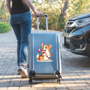 Corgi Snoepriet Vreugde Sticker