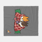 Corgi Snuggle Fleece Blanket (Voorkant (Horizontaal))