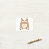 Corgi Sploot Post-it® Notes (Op bureau)