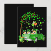 Corgi St Patricks Day Green Truck onder de boom Kaart (Voorkant / Achterkant)