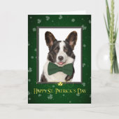 Corgi St. Patricks Day Kaart (Voorkant)