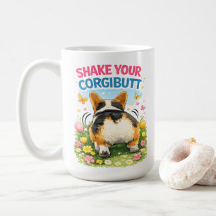 Corgi Staart Kwispel – Grappige Corgi Humor Koffiemok