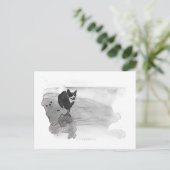 Corgi sur la carte postale de la plage (Debout devant)