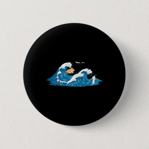 Corgi Surft Wave Welsh Dog Puppy Ronde Button 5,7 Cm