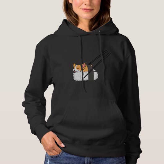 Corgi Sushi 1217 Hoodie (Voorkant)