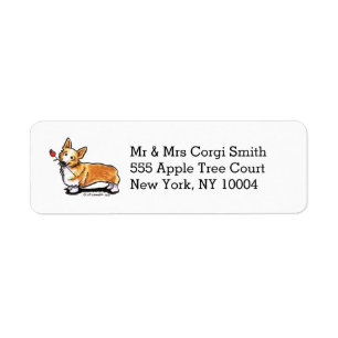 Corgi SweeLiege Persoonlijk Etiket