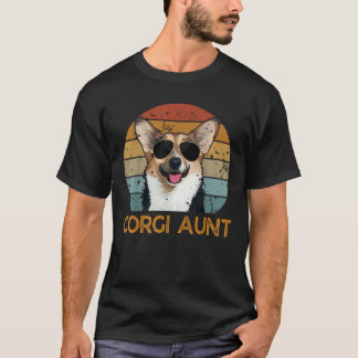 Corgi tante Grappig Schattige Hond Eigenaar Moede T-shirt