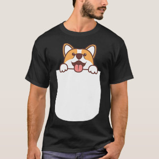 Corgi Tee Pocket Corgi Owner Birthday T-shirt