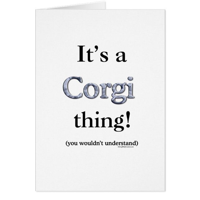 Corgi Thing (Voorkant)