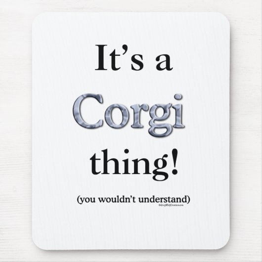 Corgi Thing Muismat (Voorkant)